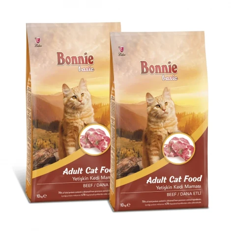 Bonnie Dana Etli Yetişkin Kedi Maması 10 Kg x 2 Adet