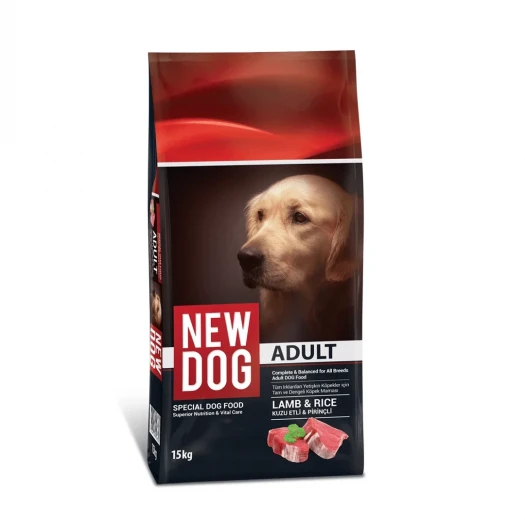 NewDog Kuzu Etli Pirinçli Yetişkin Köpek Maması 15 Kg