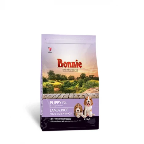 Bonnie Kuzu Etli Pirinçli Yavru Köpek Maması 2.5 Kg