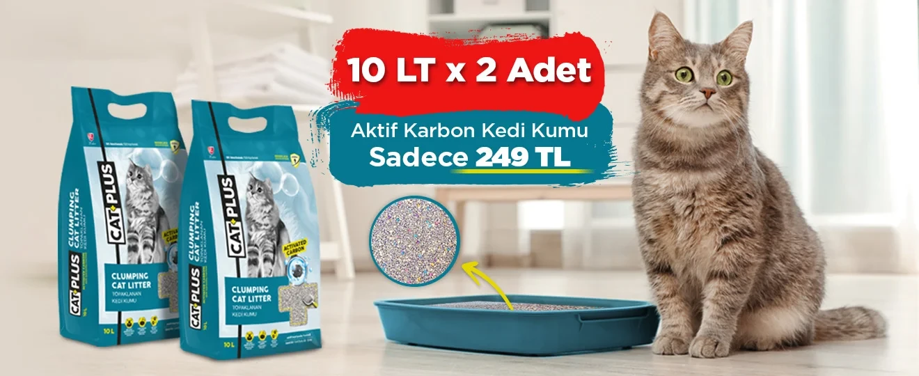 CatPlus Aktif Karbonlu Kedi Kumu